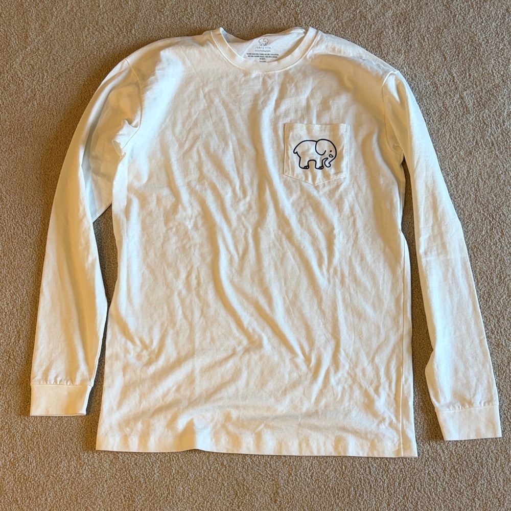 Ivory Ella White Shirt with Elephant Logo
